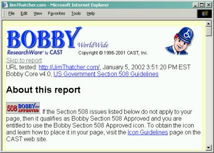 Bobby Report Summary
