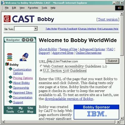 Bobby Home Page
