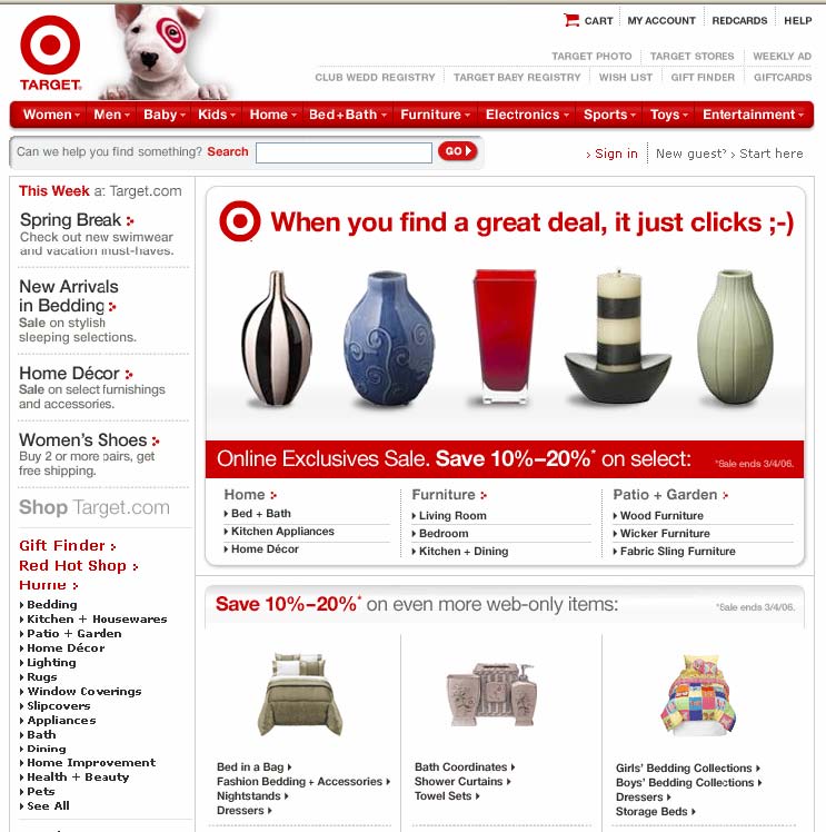 Target.com screen shot